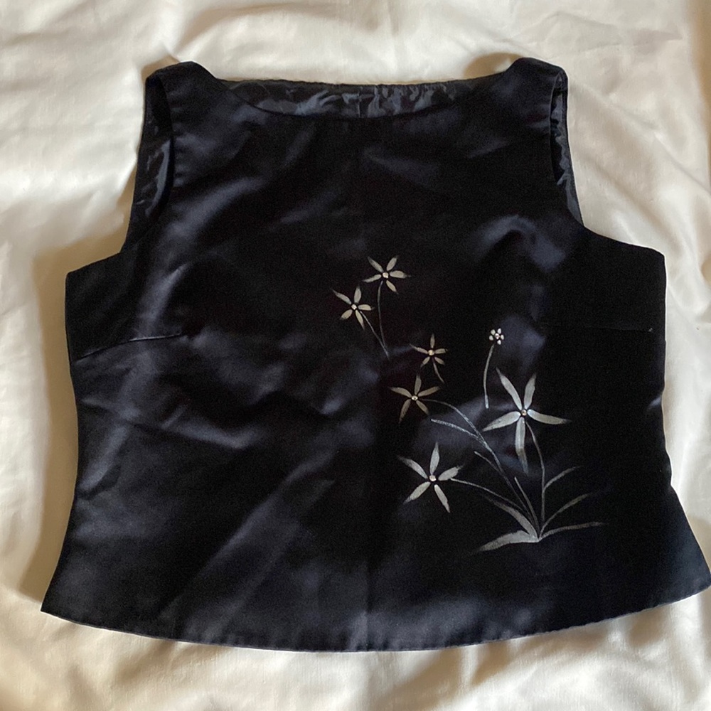 vintage j.r nites sleeveless formal top